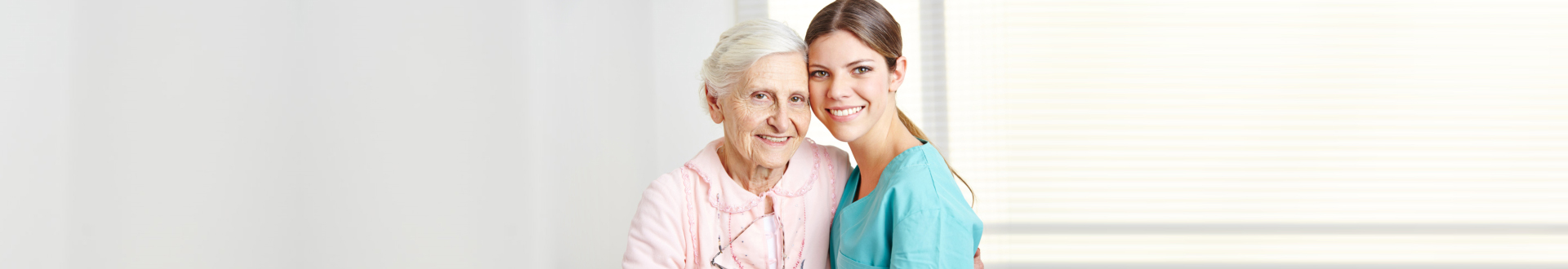 caregiver with a senior woman