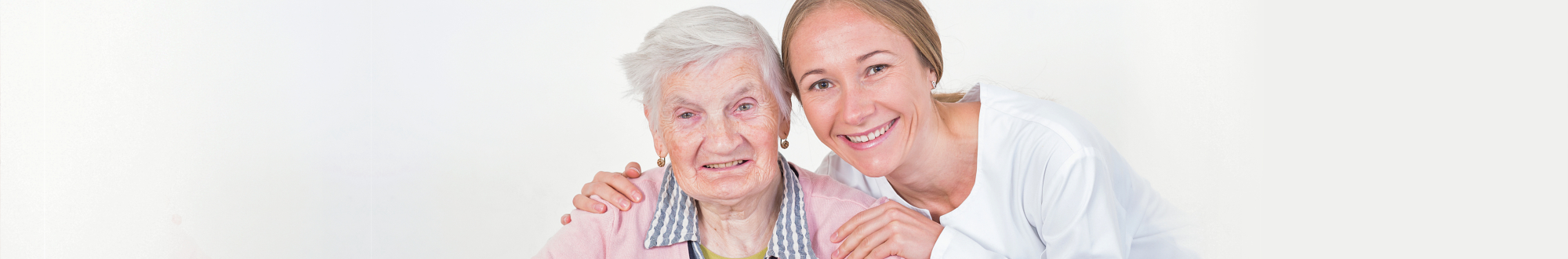 senior woman with her caregiver