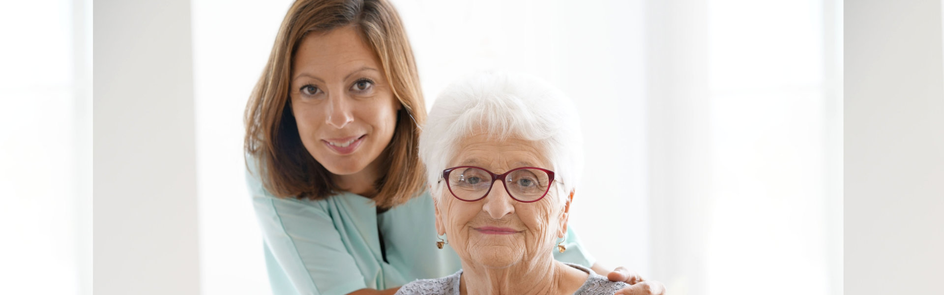 caregiver with senior